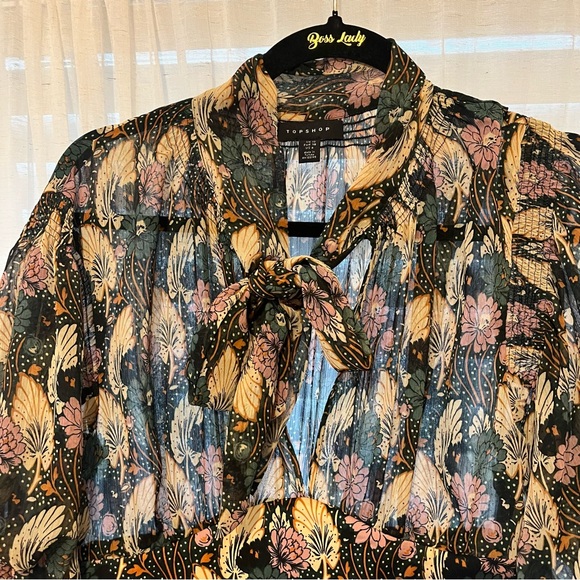 Top shop dress, midi, colorful for fall - Picture 3 of 3